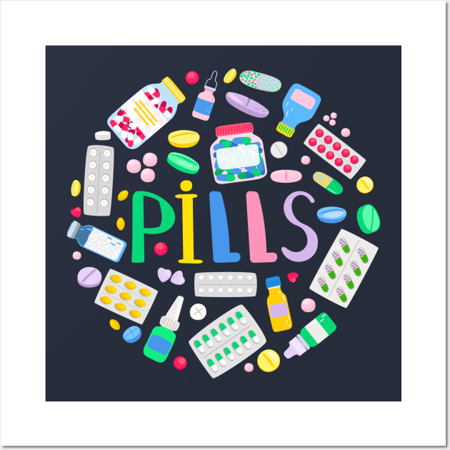 Pills Concept Wall Art by Mako Design 